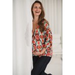 Těhotenská a kojící halenka Bahama Mama Print Boho – Zboží Dáma