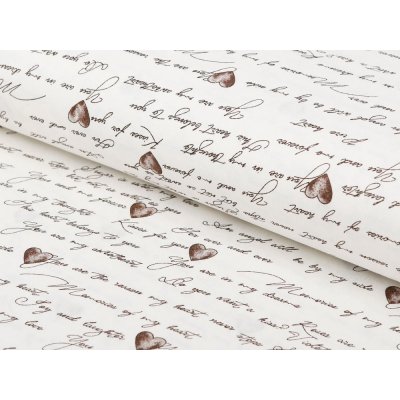 Bavlněná látka/plátno Sandra SA-028 Vyznání lásky - šířka 145 cm – Sleviste.cz