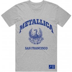 Metallica tričko College Crest Grey