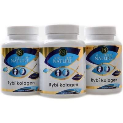 Golden Nature Rybí kolagen + vitamín C 300 kapslí – Hledejceny.cz