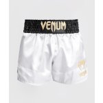 Venum Muay Thai šortky Classic White/Black Gold – Zboží Dáma