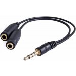 Neutralle Redukce zvuku, Jack, Jack (3,5 mm) M (4-half)-Jack (3,5 mm) 2x F, 0,2, stereo, černá – Hledejceny.cz