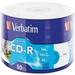 Verbatim CD-R 700MB 52x, Printable, wrap, 50ks (43794) – Zbozi.Blesk.cz