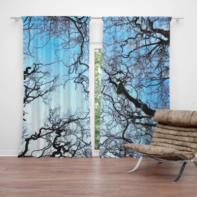 Závěsy Holé větve: 2 ks - 140x250 cm - Sablio – Hledejceny.cz