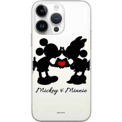 Pouzdro AppleMix DISNEY Apple iPhone 12 / 12 Pro - zamilovaní Mickey a Minnie - gumové - čiré – Zboží Mobilmania