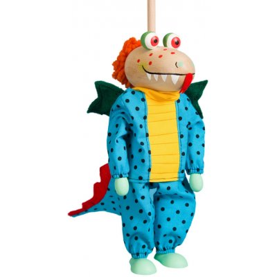 Mašek umělecká výroba Loutka bez nití Drak 20 cm – Sleviste.cz