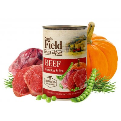 Sam's Field Adult True Beef with Pumpkin & Pea 400 g – Sleviste.cz