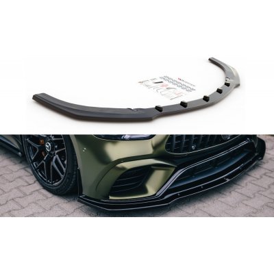 Maxton Design spoiler pod přední nárazník ver.2 pro Mercedes AMG GT 4 -Door Coupe GT 63S Aero, černý lesklý plast ABS – Zboží Mobilmania