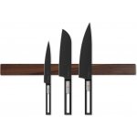 Wook | dřevěná magnetická lišta na nože - americký ořech montáž: montáž na zeď, velikost: 40 x 4 x 2 cm (7 nožů) – Hledejceny.cz