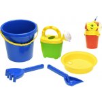 Mikro Trading Sada na písek 17cm 4ks s konvičkou 16cm Modrá – Zboží Dáma