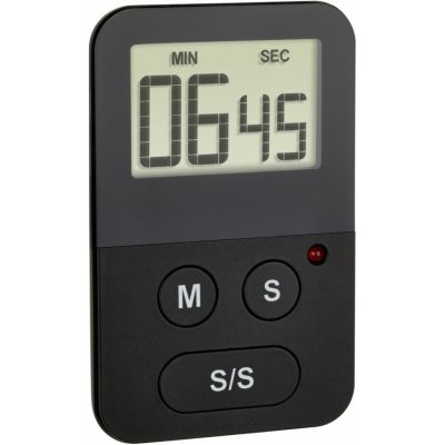 TFA 38.2047.01 - digitální časovač a stopky - barva černá – Zboží Mobilmania