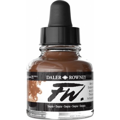 Daler Rowney FW Acrylic Ink Akrylový tuš Sepia 29,5 ml 1 ks – Hledejceny.cz