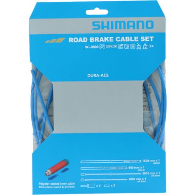 Shimano Dura-ACE BC-9000 Bovdeny+lanka brzdový set modrá – Zboží Dáma