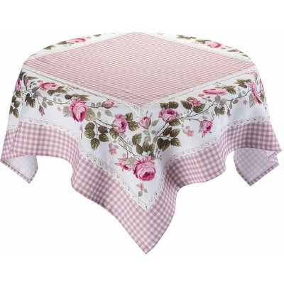 decoDoma Středový ubrus s potiskem PNOUCÍ RŮŽE 85x85 cm – Hledejceny.cz