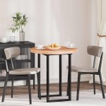 Omaxi 788726 Deska stolu Světle hnědá 70 x 4 cm (kruh) Pevné dubové dřevo – Zboží Dáma