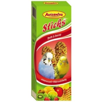 Avicentra Sticks tyčinky ovocné medové pro andulky 110 g