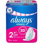 Always Classic Wings Maxi hygienické vložky 9 ks – Sleviste.cz