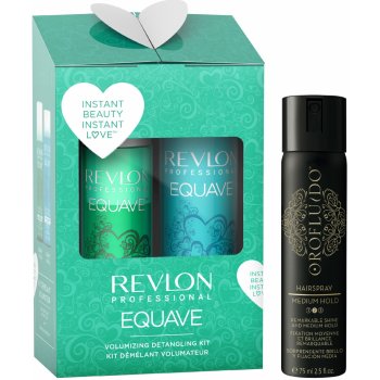 Revlon Professional Equave Instant Beauty Volumizing kondicionér pro jemné vlasy 200 ml + hydratační šampon s keratinem 250 ml dárková sada