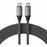 Satechi ST-TCC2MM USB-C to USB-C 100W Braided Charging, 2m, šedý – Zboží Živě
