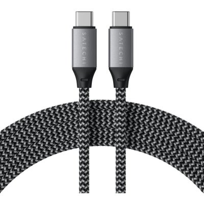 Satechi ST-TCC2MM USB-C to USB-C 100W Braided Charging, 2m, šedý – Zboží Živě