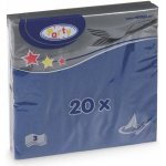 Wimex ubrousky 3V tmavě modré 20ks 33x33cm – Zboží Dáma