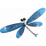 Biju brož vážka se zirkony tmavě modrá 9001030-15 – Zboží Dáma