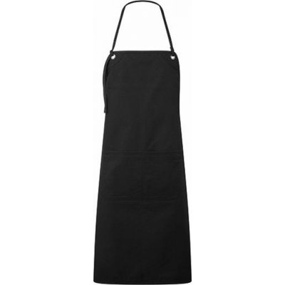 Premier Workwear Plátěná zástěra pro gastro a řemesla s dvojitou středovou kapsou Černá – Hledejceny.cz