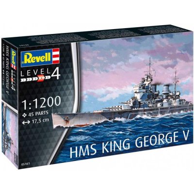 Revell Model Kit Plastic loď 05161 HMS King George V CF 18 05161 1:1200