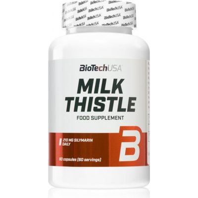 BioTechUSA Milk Thistle pro podporu funkce jater 60 kapslí – Hledejceny.cz