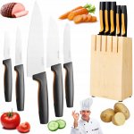 Fiskars Functional Form sada 5 nožů v dřevěném bloku 1062927 – Zboží Dáma