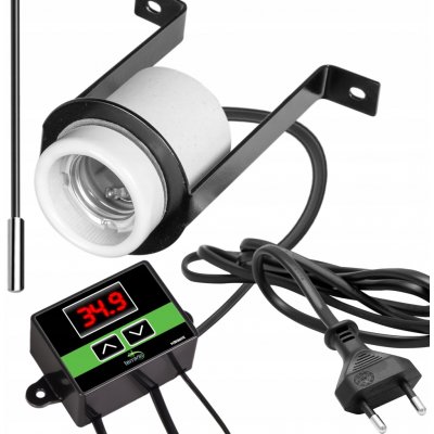 Terrario keramická objímka E27 s termostatem 200 W – Zboží Dáma