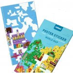Mideer Sada samolepek mapa světa – Zboží Dáma