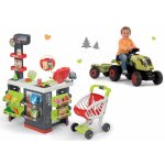 Smoby set obchod s vozíkem Supermarket a traktor na šlapání Claas Farmer XL s přívěsem 350213-17 – Zbozi.Blesk.cz