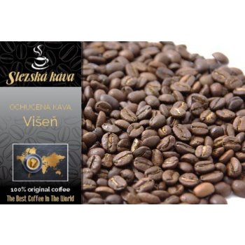 Slezská káva a čaj ochucená káva Višeň v rumu jemně mletá Espresso 250 g