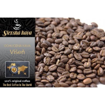 Slezská káva a čaj ochucená káva Višeň v rumu jemně mletá Espresso 250 g