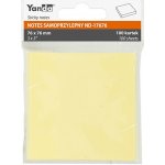 Samolepicí blok poznámek YANDA 76 × 76 mm, 100 listů, žlutý, 150-1397 – Hledejceny.cz