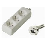 Premiumcord prodlužovací kabel pp3-03 3m 3 zásuvky bílý – Zboží Živě