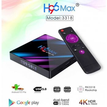 RGB.vision TV Box H96 max RK3318 4/64GB Android 9.0 Pie