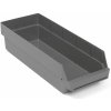 Úložný box AJ Produkty Skladová nádoba Reach, 600x240x150 mm, bal. 10 ks, šedá