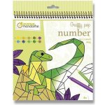 Avenue Mandarine Omalovánky Graffy Pop Number Dinosaurus – Hledejceny.cz