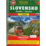 Slovensko 1:100 000 - Autoatlas se značením turistických tras a cyklotras – Sleviste.cz