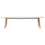 Varaschin Jídelní stůl Ellisse, 280x120x75,2 cm, rám hliník, nohy teak, deska HPL kat. B – Hledejceny.cz