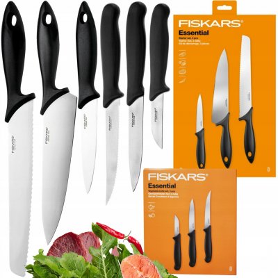 Sada nožů v pouzdře Fiskars ESSENTIAL 6 a více ks – Zboží Dáma