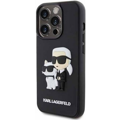 Karl Lagerfeld 3D Rubber Case Karl & Choupette černé, Apple iPhone 15 Pro Max – Zboží Mobilmania