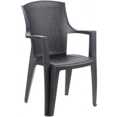 Bibl plastové křeslo EDEN LUX - antracit – Hledejceny.cz