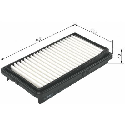 Vzduchový filtr BOSCH 1 457 433 950 – Hledejceny.cz