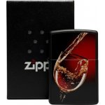 Zippo schwarz matt col. Glass of wine 2002495 – Hledejceny.cz
