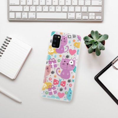 Pouzdro iSaprio - Cat pattern 01 - Samsung Galaxy A41 – Zboží Mobilmania