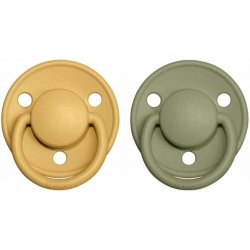 Bibs De Lux silikon Honey bee olive 2 ks