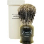 Simpson Highbury Faux Horn Pure Badger Travel Brush – Zboží Mobilmania